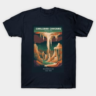 Carlsbad Caverns National Park Vintage Travel  Poster T-Shirt